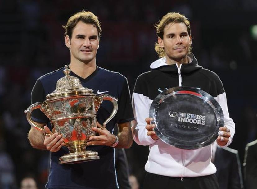 Federer vincitore, con Nadal. AFP